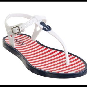 Little girls sailor theme sandals